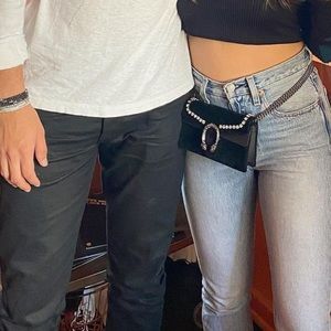 GUCCI Velvet Crystal Dionysus Super Mini Bag